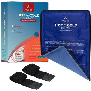 Med 55 Hot & Cold Gel Pack L With Adjustable Straps For Pain Relief